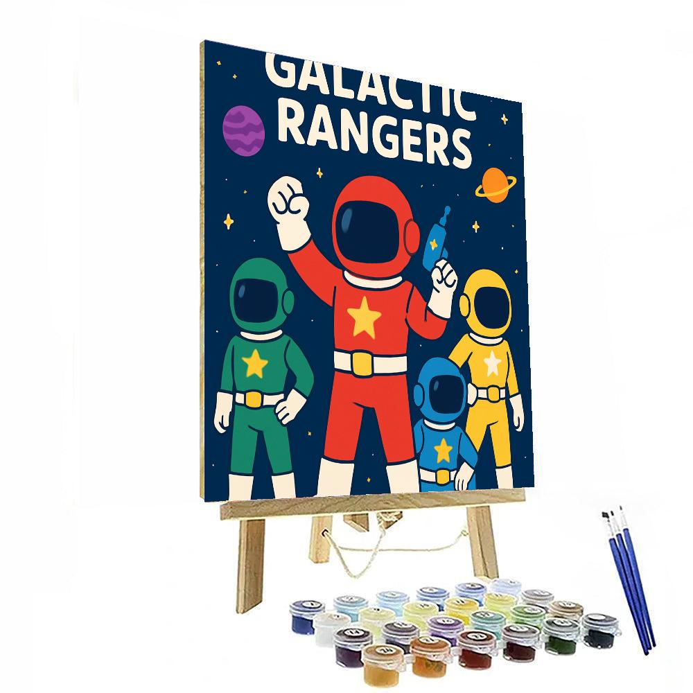 Galactic Rangers Mission Painting By Numbers Kit