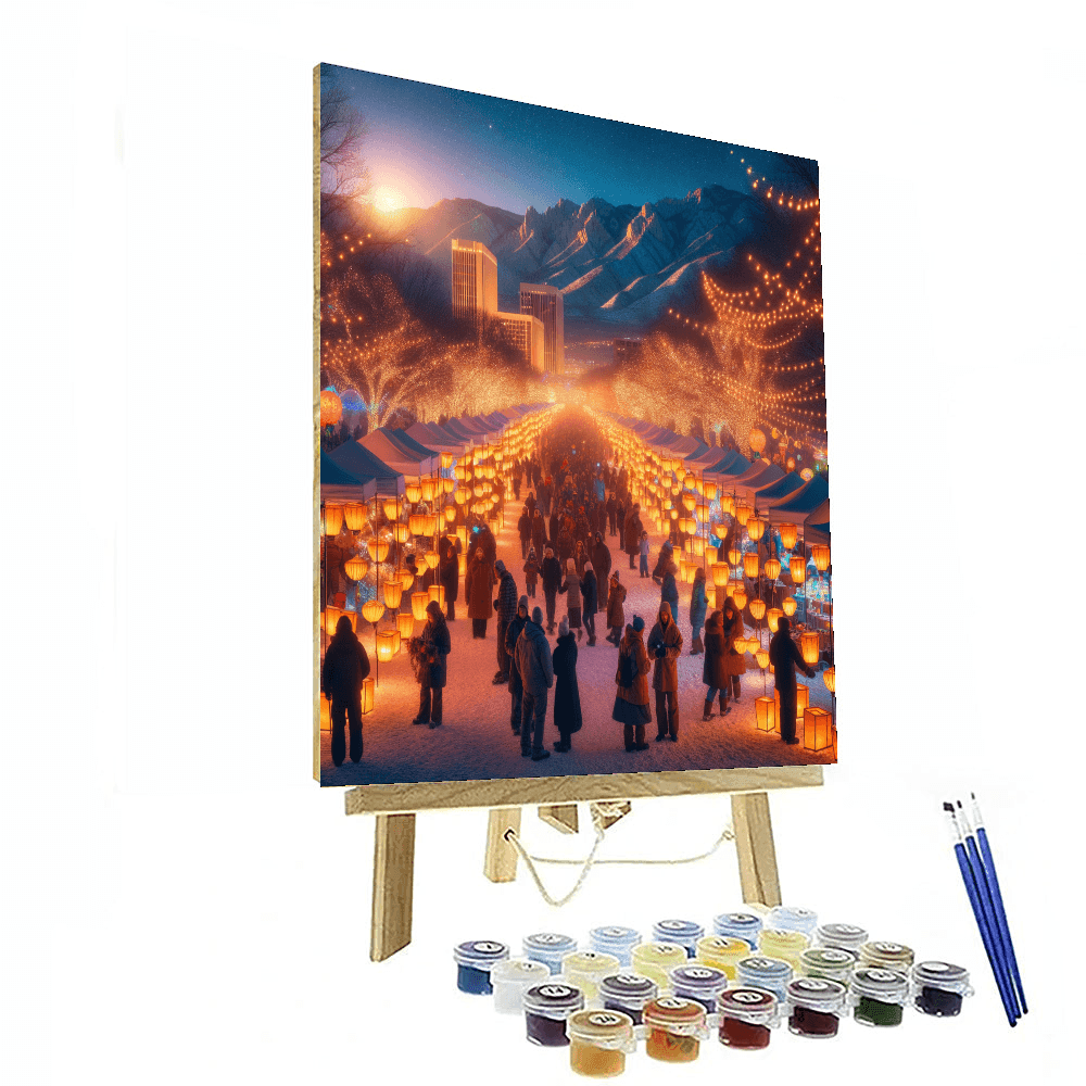 Luminaria Festival - New Mexico, Usa Painting By Numbers Kit