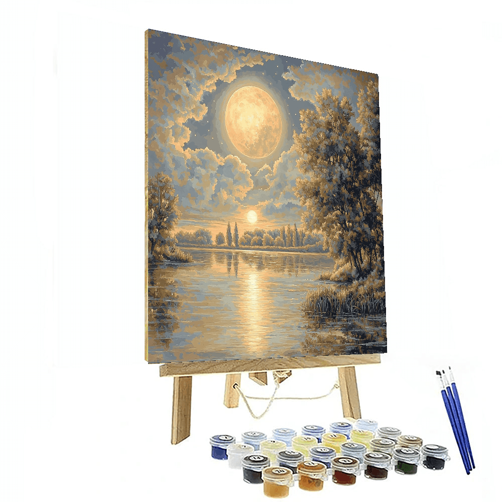 J.M.W. Turner Inspired Enchanted Moonlight  Paint By Numbers Kits