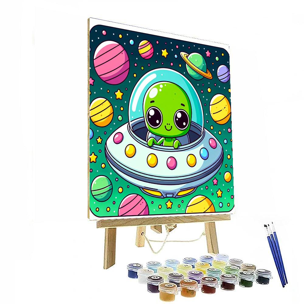 Galactic Adventure With Astro Pals Number Painting
