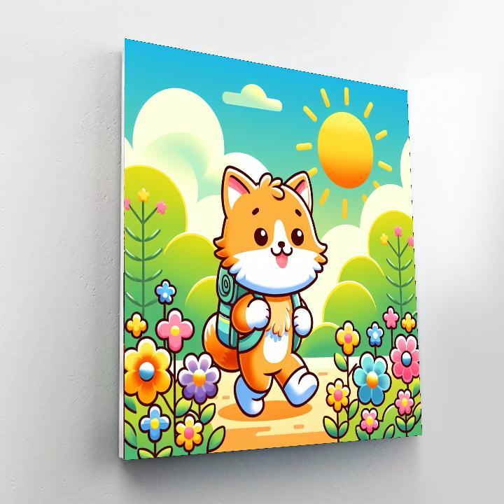 Joyful Adventure Cat Paint By Color