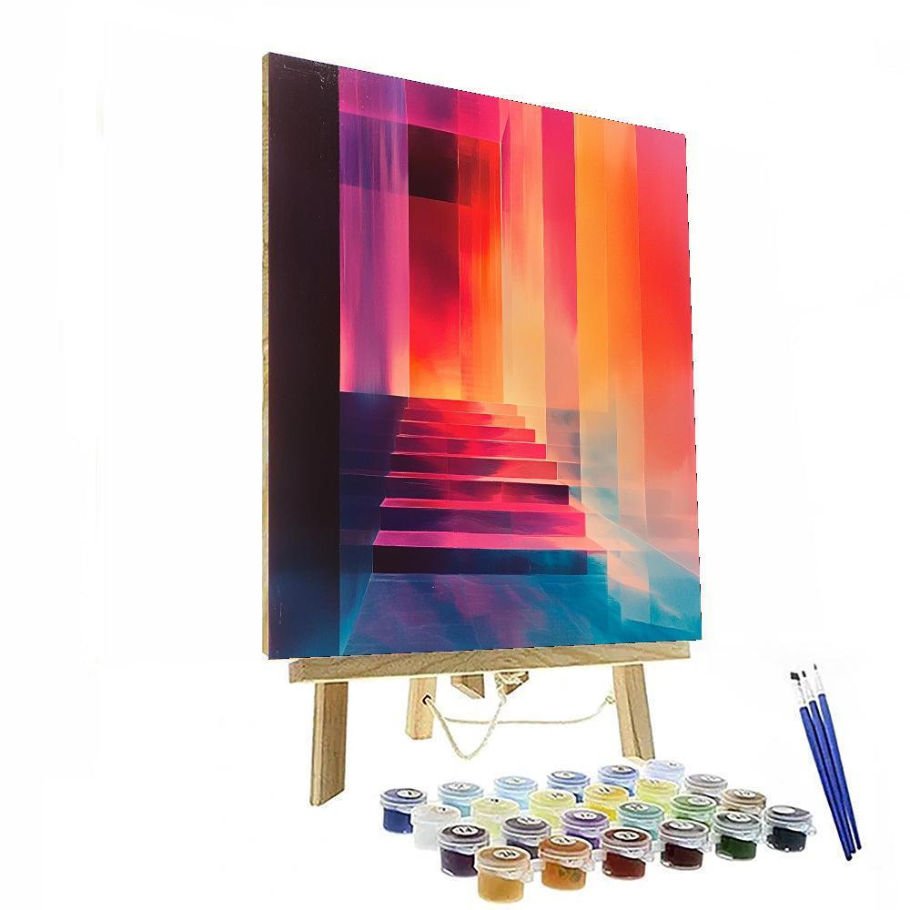 James Turrell Inspired Holographic Dreams In Motion  DIY Paint By Numbers