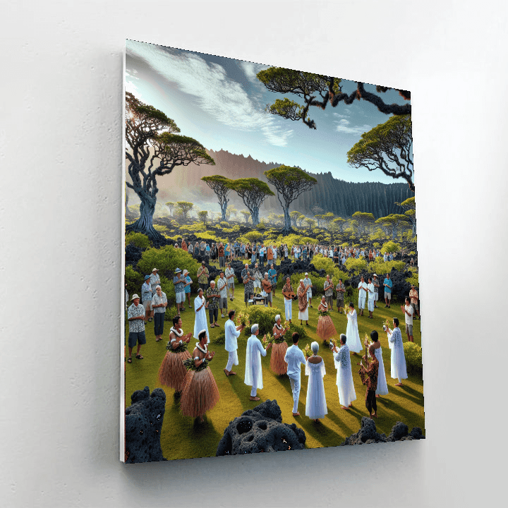 Pahoa Lava Tree State Monument Festival - Hawaii, Usa Paint By Numbers Kits