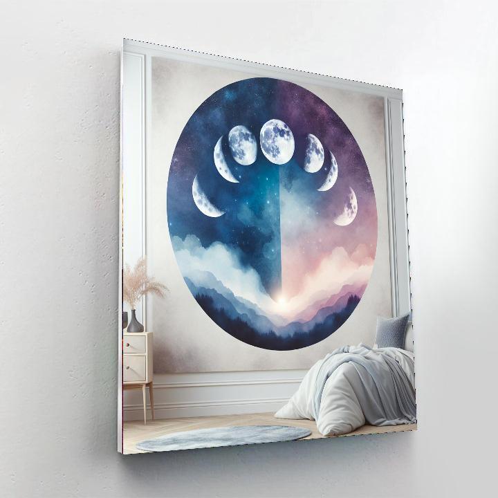 Enchanting Lunar Phases DIY Paint By Numbers