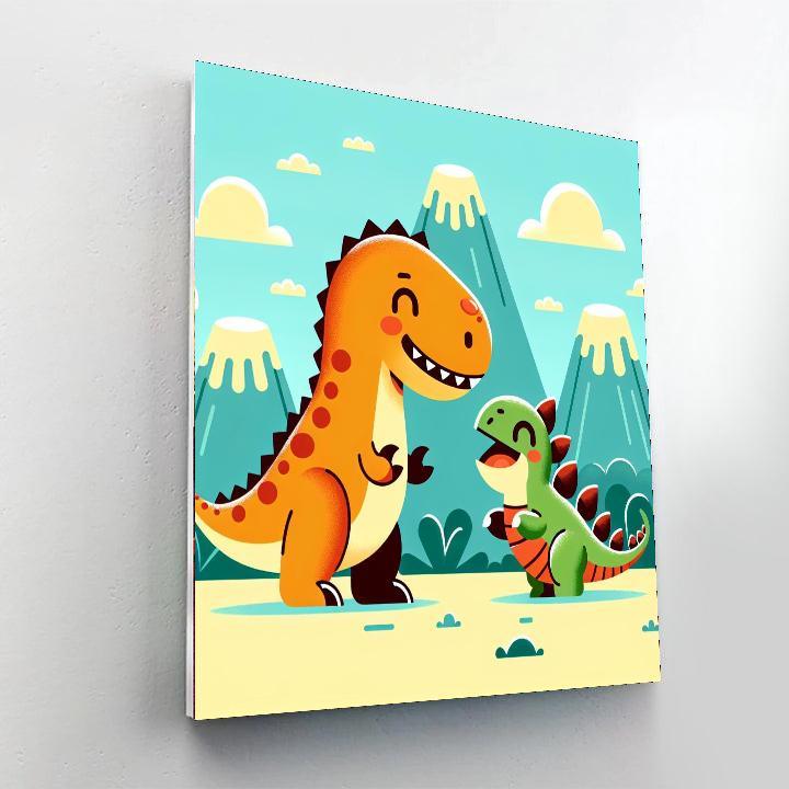 Dinosaur Discovery World Numbered Painting Kits