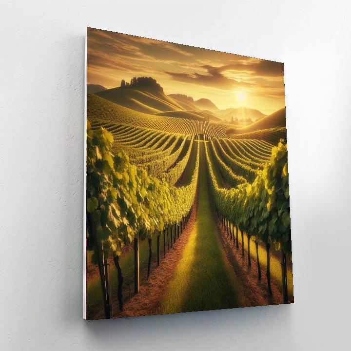 Timeless Vineyard Vista Number Painting