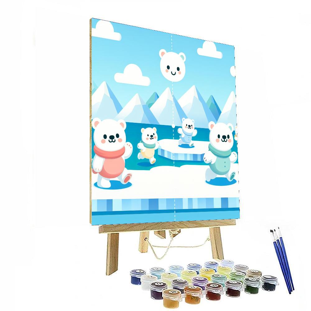 Polar Bear Ice Cap Adventure Paint By Numbers