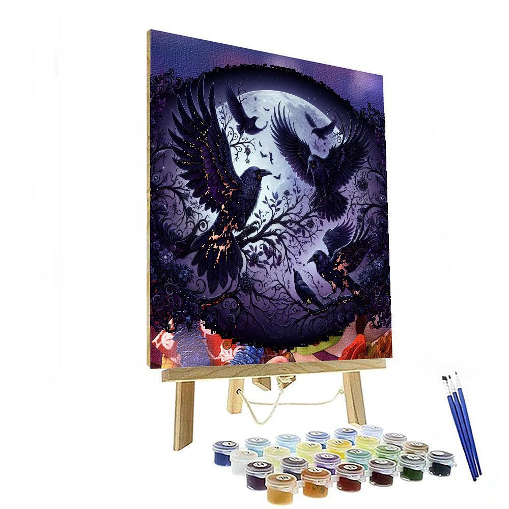 Gothic Raven Night Paint By Color