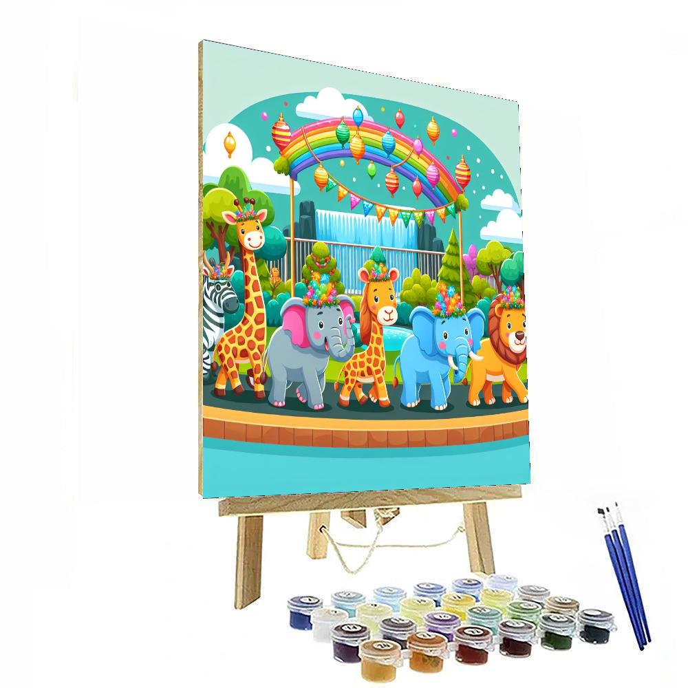 Zany Zoo Parade Numbered Painting Kits