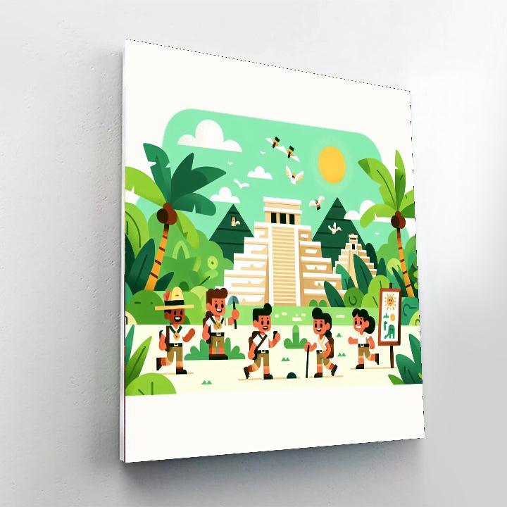 Ancient Mayan Adventure Paint By Numbers Kits