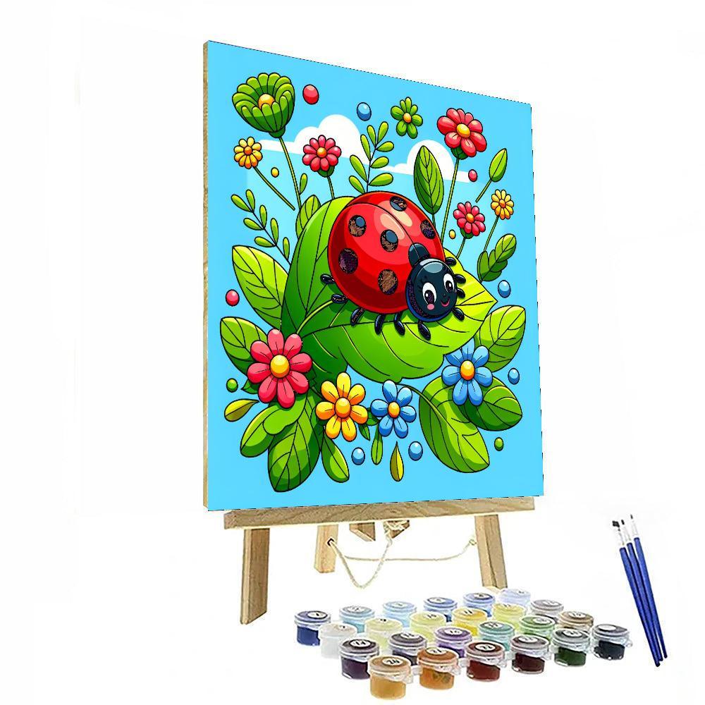 Happy Ladybug Adventure Paint By Color