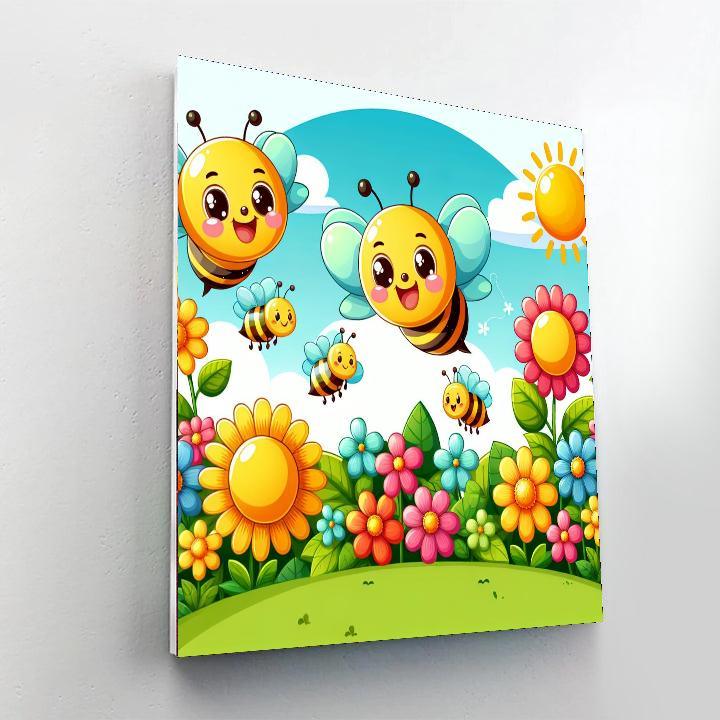 Cheery Bee Adventure Paint By Number