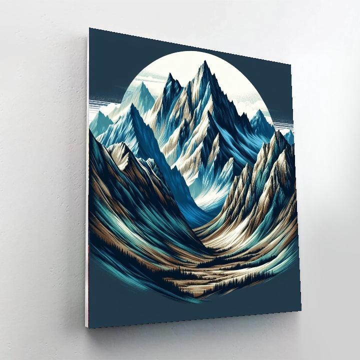 Breathtaking Mountain Peaks Paint By Numbers Art