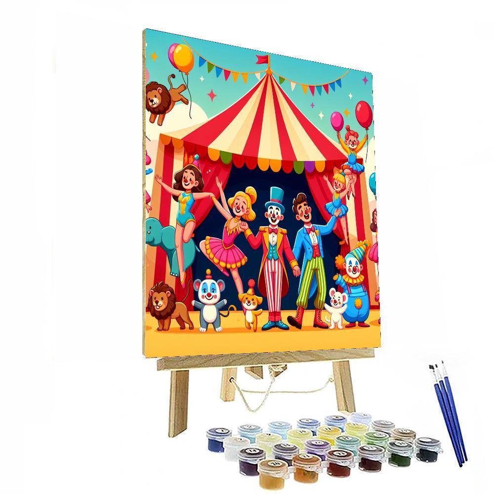 Circus Funland Extravaganza Painting By Numbers Kit