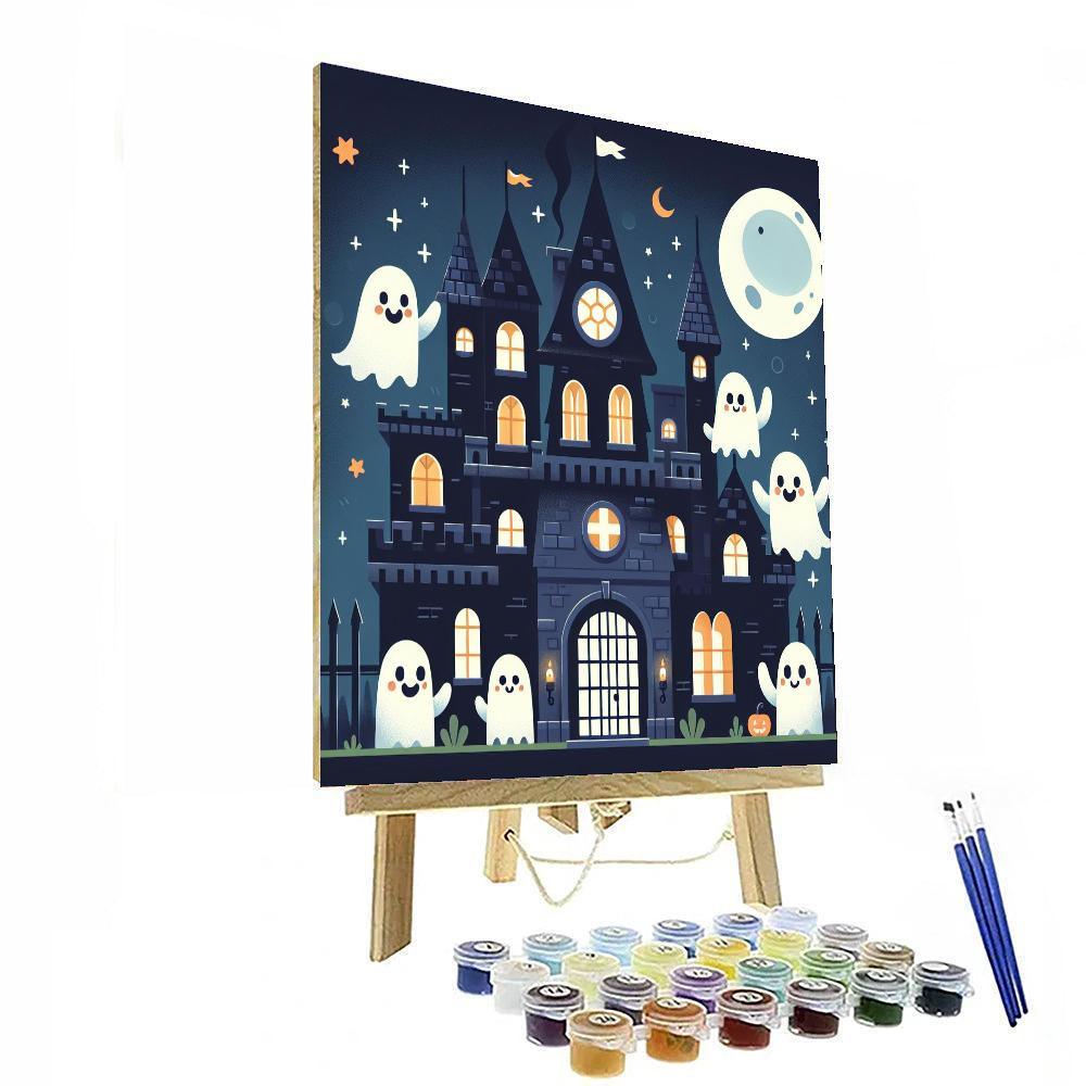 Haunted Castle Adventure Paint By Numbers Art
