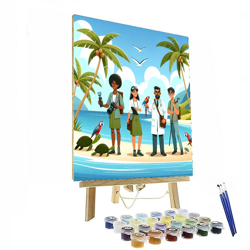 Tropical Island Expedition Numbered Painting Kits
