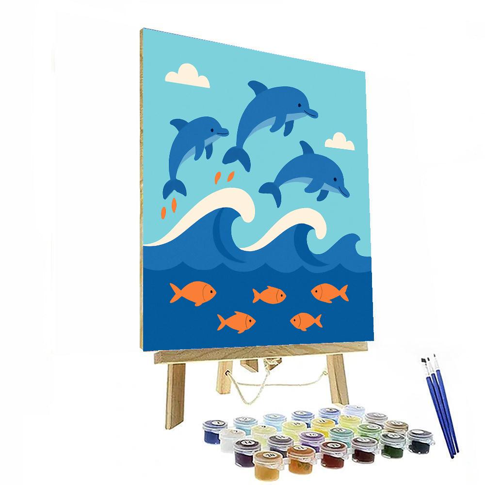 Happy Ocean Waves Numbered Painting Kits