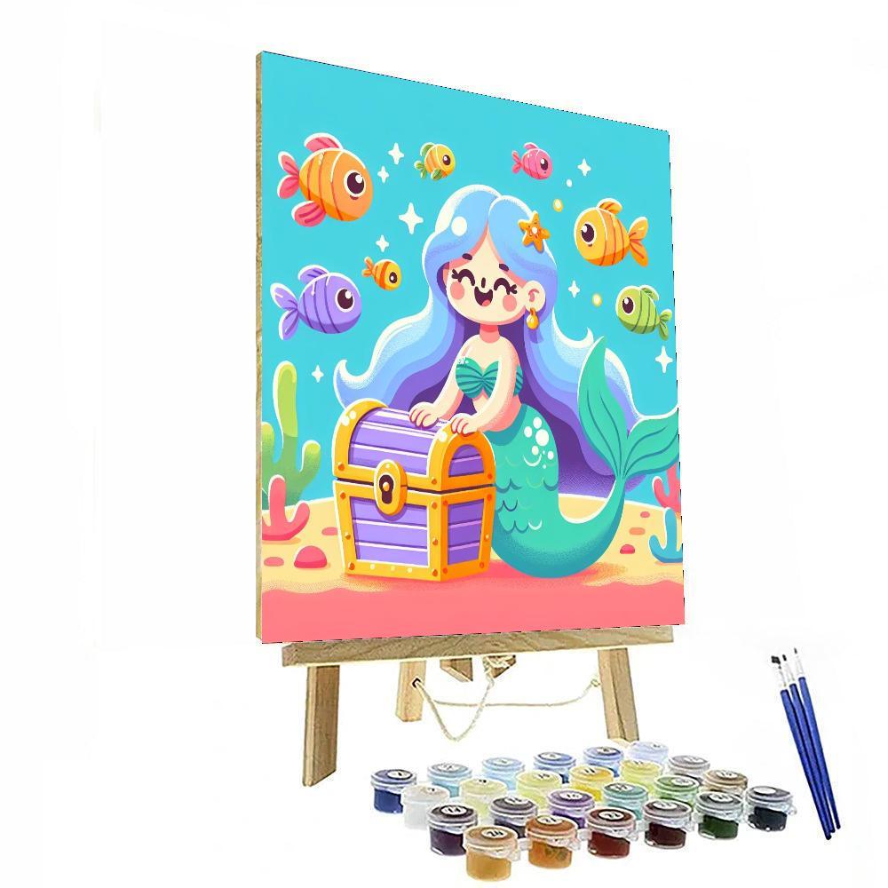 Mermaid's Ocean Treasure DIY Paint By Numbers