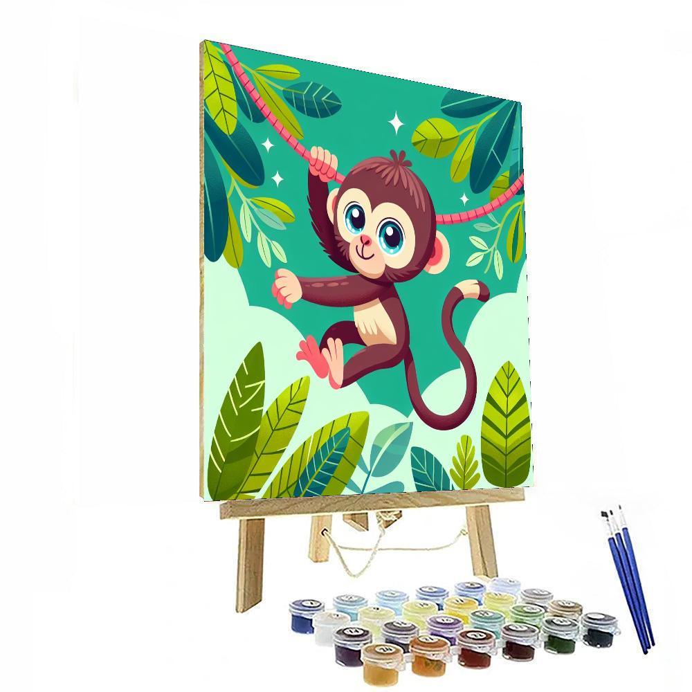 Vibrant Vervet Painting By Numbers Kit