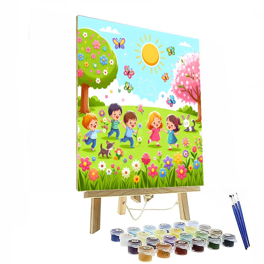 Sunny Spring Celebration Number Painting