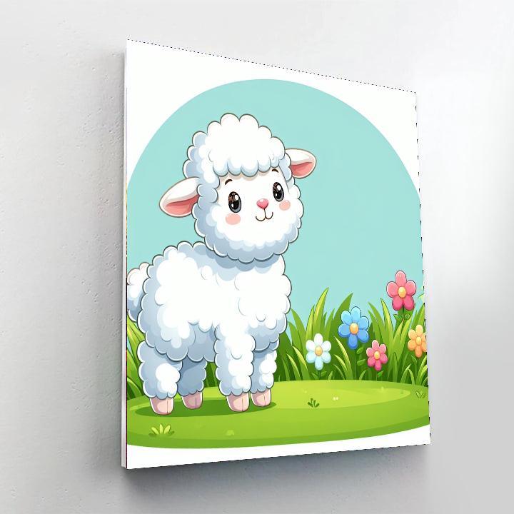 Sweet Baby Lamb Painting By Numbers Kit