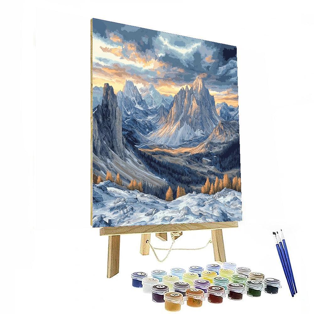 Leighton Inspired Leighton's Mountain Majesty  Number Painting