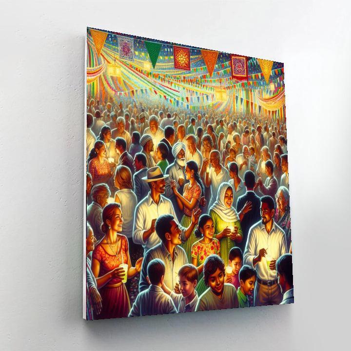 Colorful Festival Celebration Painting Number Kit