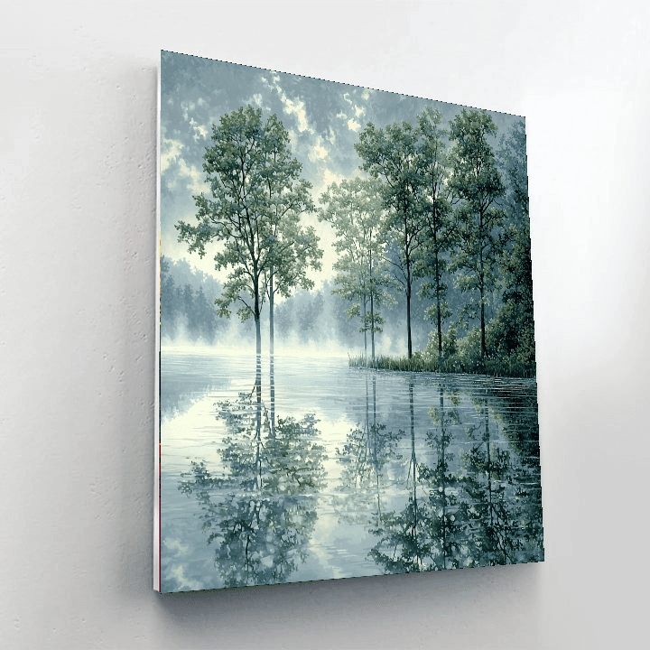 Thomas Kinkade Inspired Mystic Reflections  Paint By Numbers