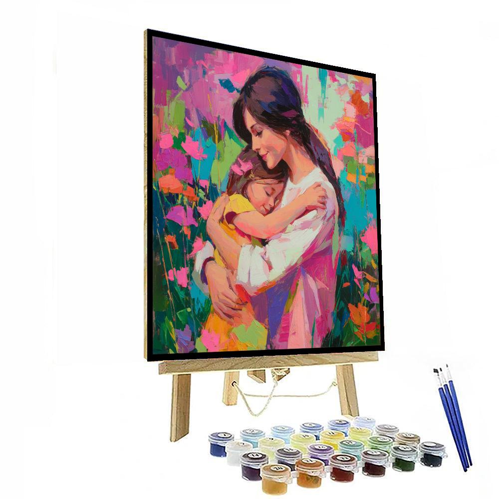 Love Blossoms Between Us Painting Number Kit