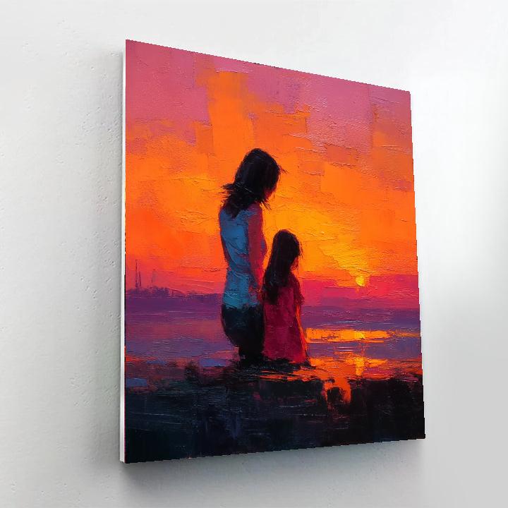 Sunset Dreams Of Motherhood Painting Number Kit