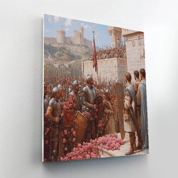 Sir Lawrence Alma-Tadema Inspired Medieval Reverie  Paint By Numbers Kits