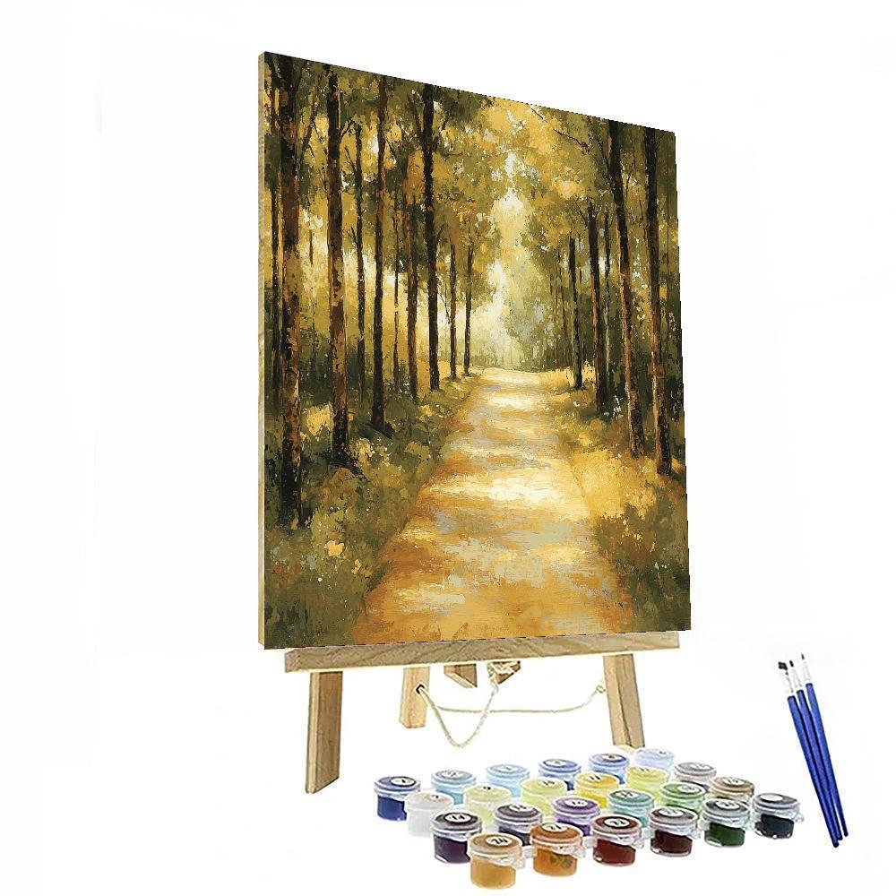 Leonardo Da Vinci Inspired Silent Forest Path  Paint By Numbers Art