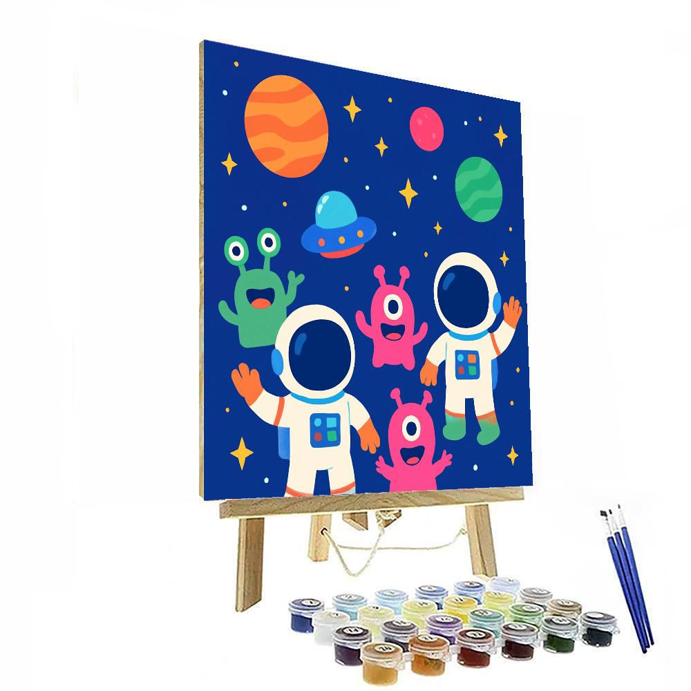 Starlit Space Journey Numbered Painting Kits