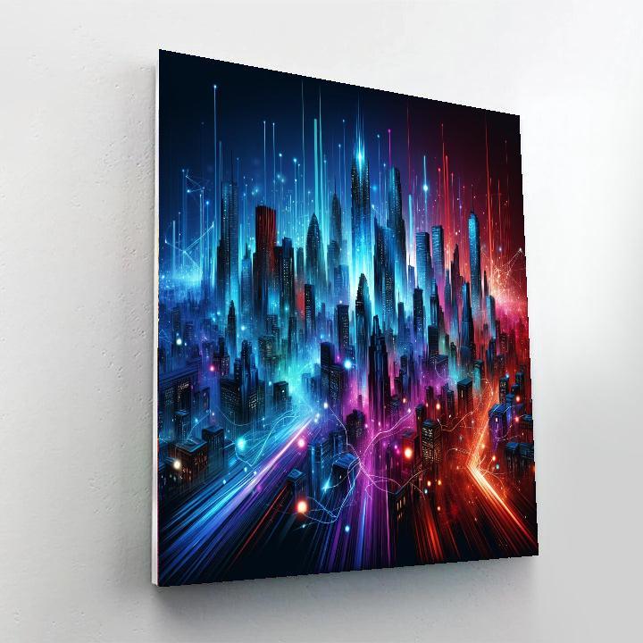 Urban Vibes Skyline Paint By Color