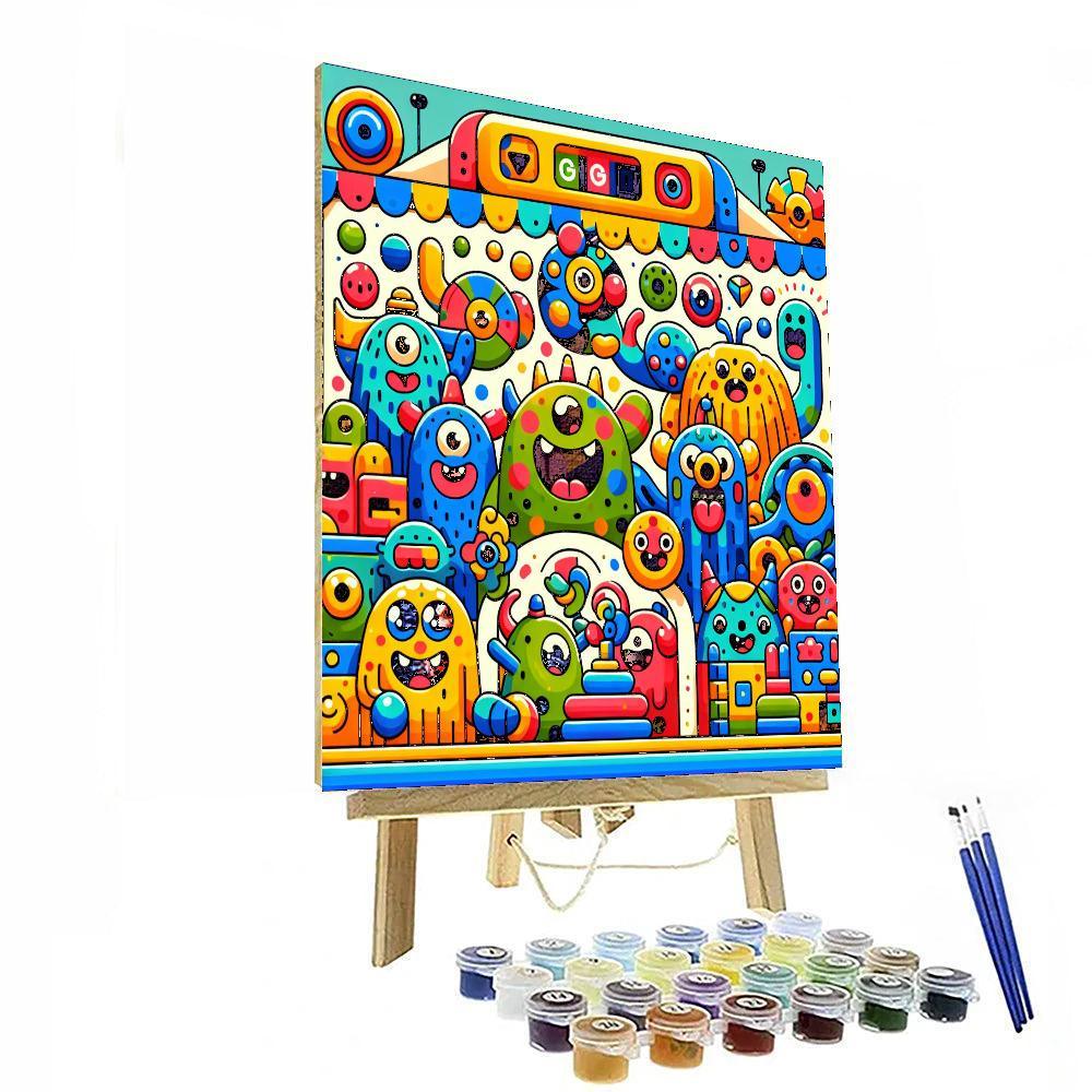 Friendly Monsters' Club Numbered Painting Kits