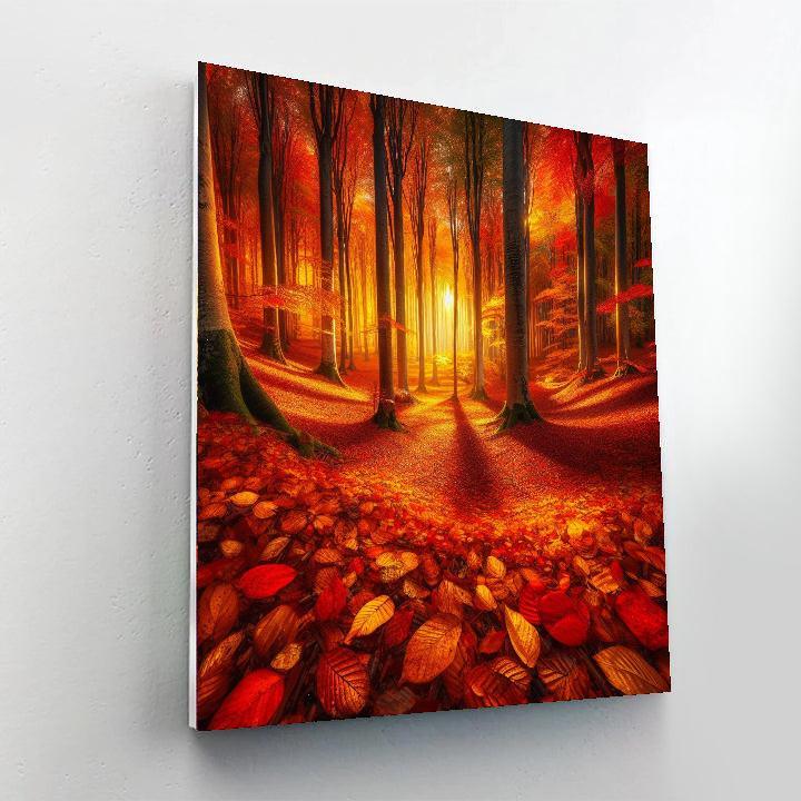 Majestic Autumn Symphony Numbered Painting Kits
