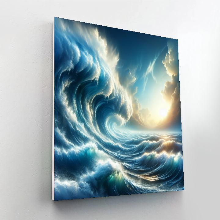 Ocean Wave Crescendo Numbered Painting Kits