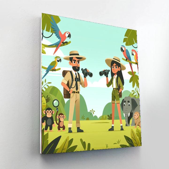 Jungle Discovery Trail Painting By Numbers Kit