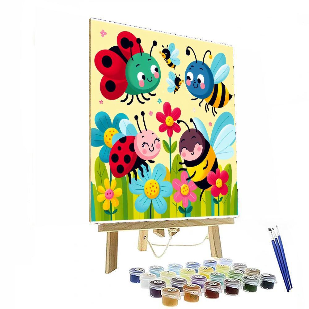 Giggling Garden Bugs DIY Paint By Numbers