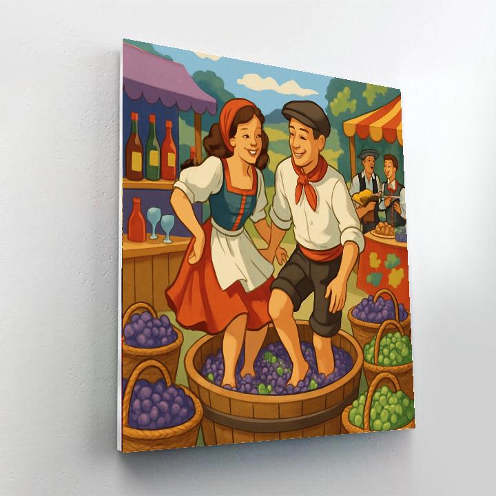 The Grape Festival Paint By Numbers Art