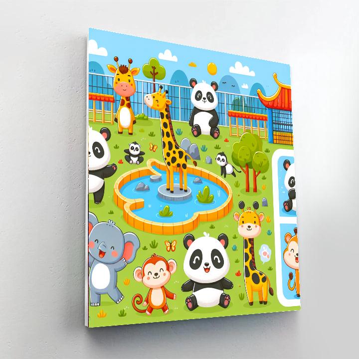 Zoo Animals Adventure Paint By Numbers Kits