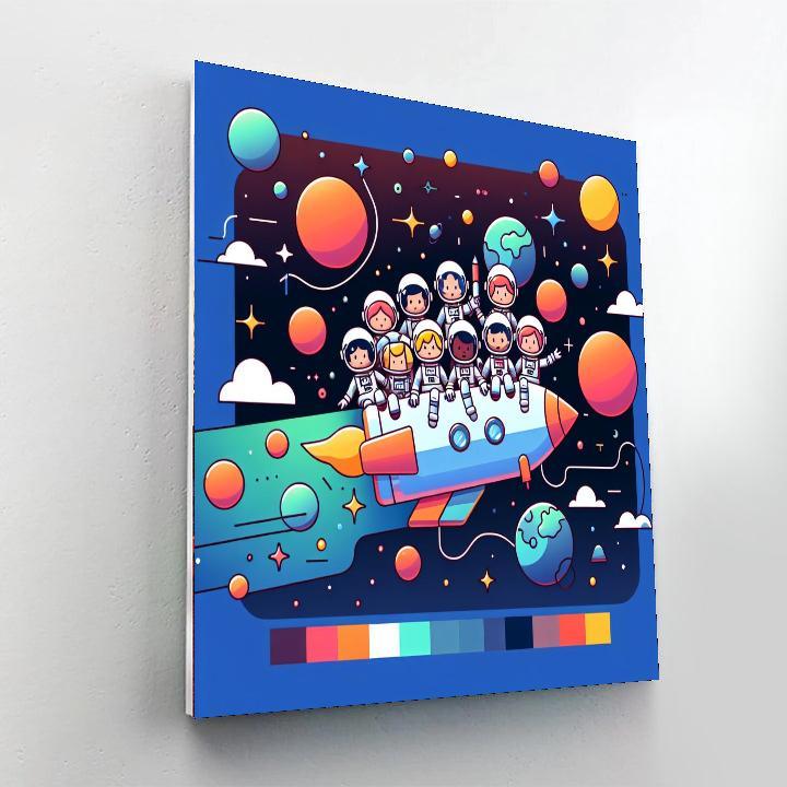 Space Journey Adventure DIY Paint By Numbers