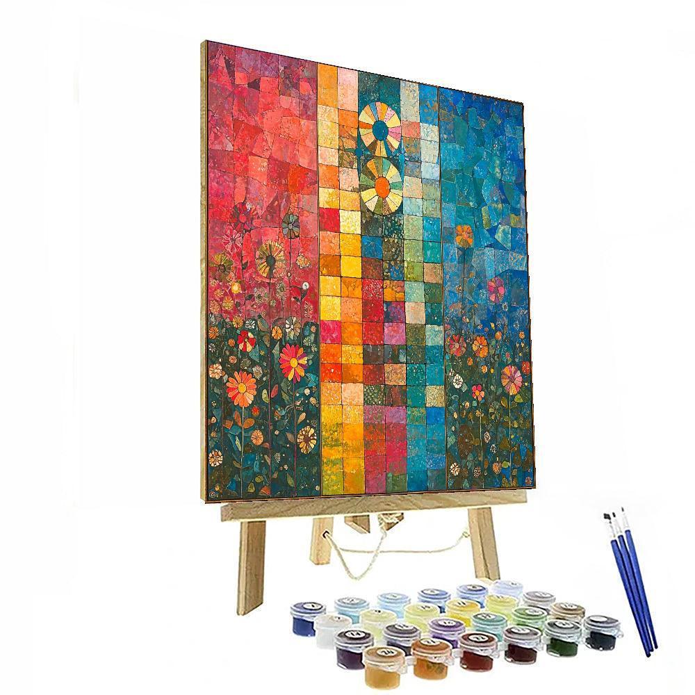 Paul Klee Inspired Kaleidoscope Of Echoes  Paint By Numbers Art