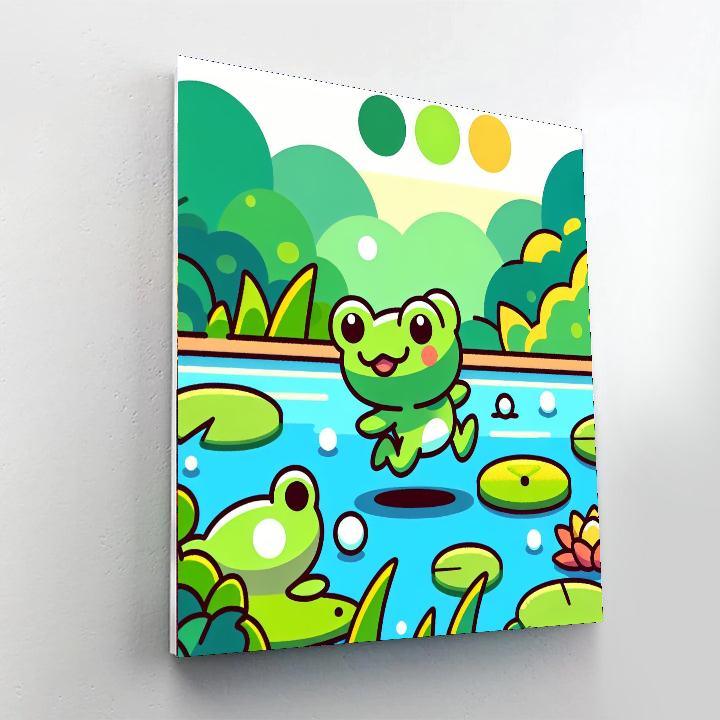 Enchanted Frog Pond Paint By Number