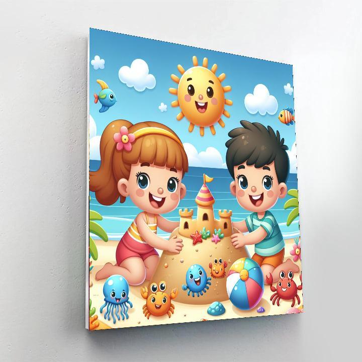 Summer Beach Bash Painting Number Kit