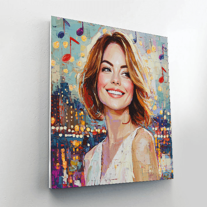 Emma Stone: A Dance With Stardom And La La Land Numbered Painting Kits