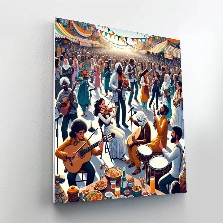 Fiesta De La Musique - France Painting Number Kit