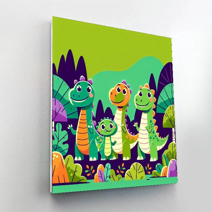 Happy Little Dinosaurs Painting Number Kit