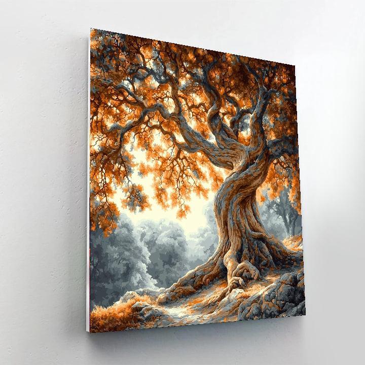 Michelangelo Inspired Majestic Forest Titan  Paint By Numbers