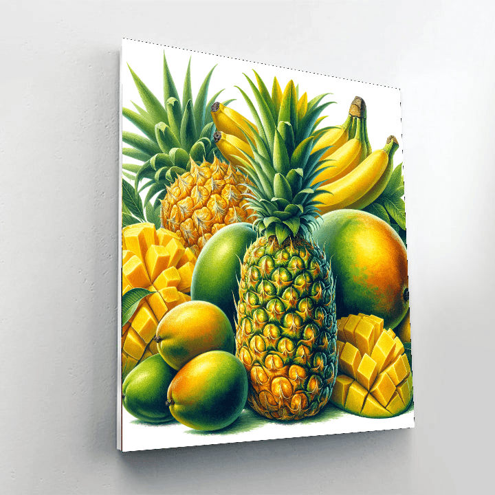 Tropical Fruit Fiesta Numbered Painting Kits